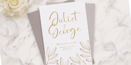 Wedding Bliss Font Poster 4