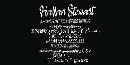 Hallan Stewart Font Poster 5