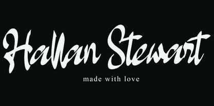 Hallan Stewart Font Poster 1