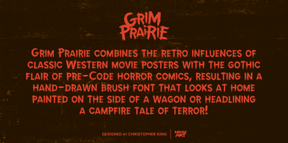 Grim Prairie Font Poster 2