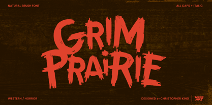 Grim Prairie Font Poster 1