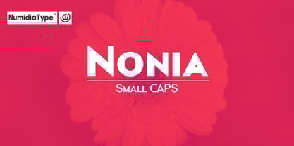 Nonia Small CAPS Font Poster 1