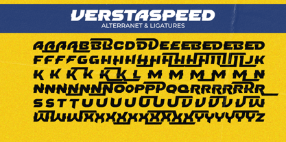 Verstaspeed Font Poster 6