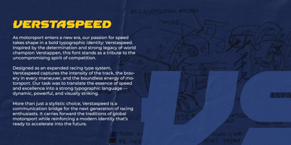Verstaspeed Font Poster 2