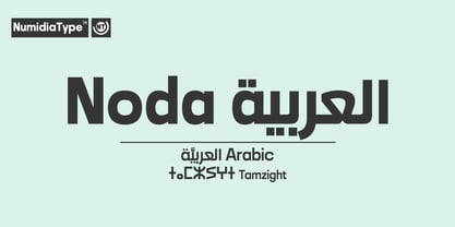 Noda Arabic Font Poster 1