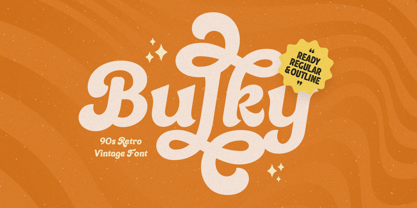 Bulky Font Poster 1