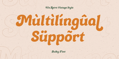 Bulky Font Poster 12