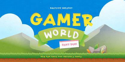 Gamer World Font Poster 1