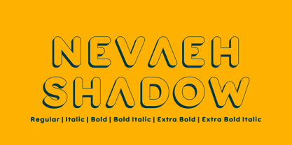 Nevaeh Shadow Font Poster 1