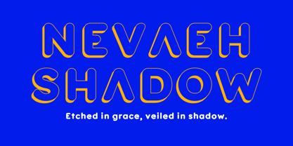 Nevaeh Shadow Font Poster 5