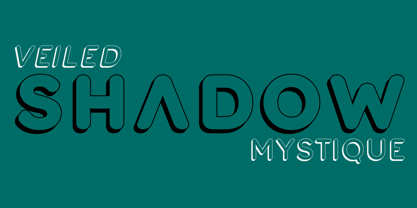 Nevaeh Shadow Font Poster 2
