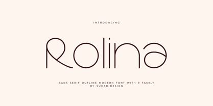 Rolina Semi Bold Font Poster 1