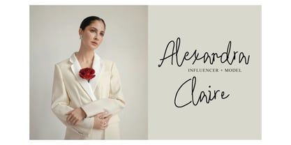 Athenia Signature Font Poster 4