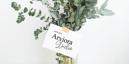 Athenia Signature Font Poster 6