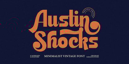 Austin Shocks Font Poster 1