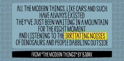 Irritating Noises Font Poster 3