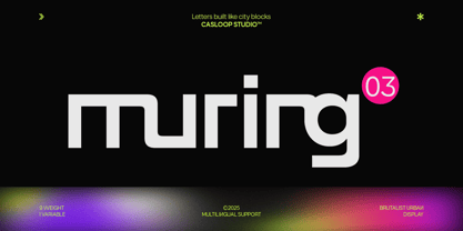 Muring 03 Font Poster 1