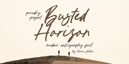 Busted Horizon Font Poster 1