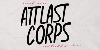 MC Attlast Corps Font Poster 1