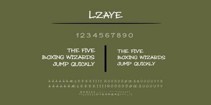 Lzaye Font Poster 9
