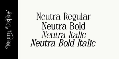 Neutra Display Font Poster 2