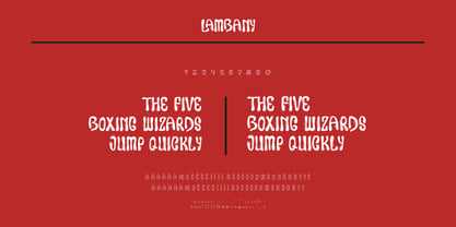 Lambany Font Poster 7