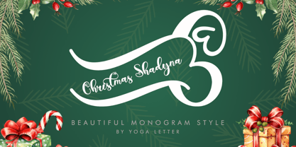 Christmas Shadyna Font Poster 1