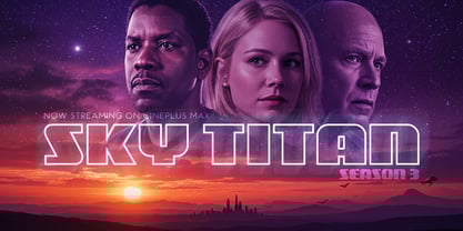 Galaxus Font Poster 3