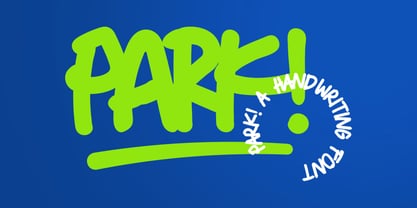 Park Font Font Poster 1