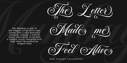 Mambay Font Poster 2