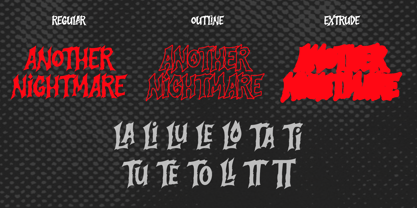 Another Nightmare Font Poster 12