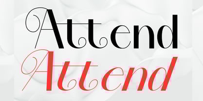 Attend Font Poster 1