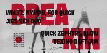 Breakin Font Poster 2