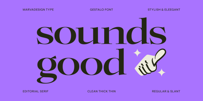 Gestalo Font Poster 2