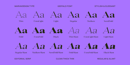 Gestalo Font Poster 6