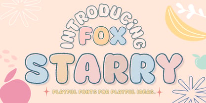 Fox Starry Outline Font Poster 1