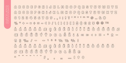 Fox Starry Outline Font Poster 11