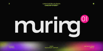 Muring 01 Font Poster 1