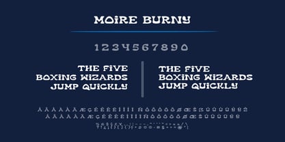 Moire Burny Font Poster 8