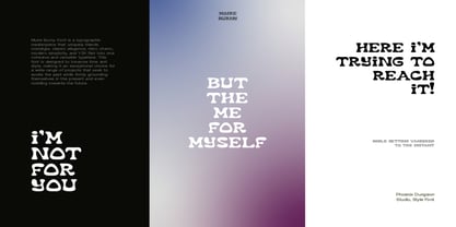 Moire Burny Font Poster 5