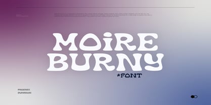 Moire Burny Font Poster 1