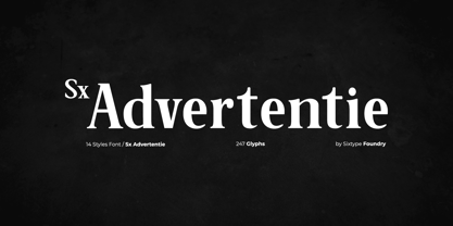 Sx Advertentie Font Poster 1