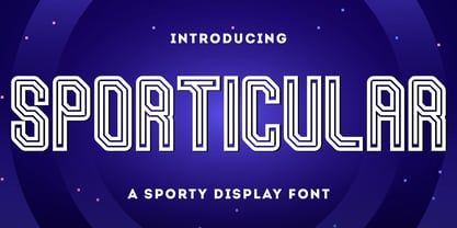 Sporticular Font Poster 1