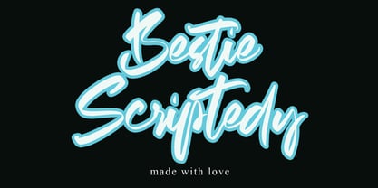 Bestie Scriptedy Font Poster 1