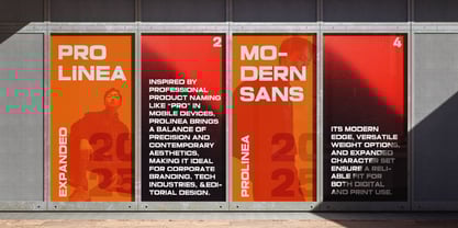 Prolinea Font Poster 3