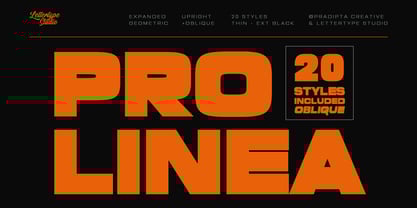 Prolinea Font Poster 1