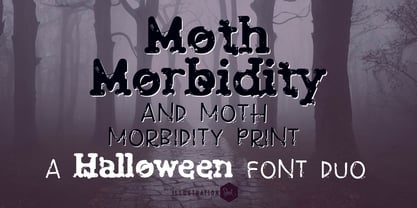 ZP Moth Morbidity Font Poster 1