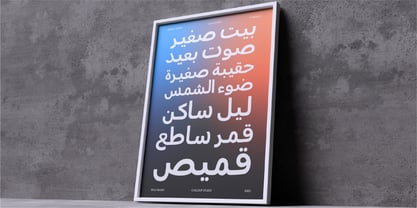 True Arabic Font Poster 10