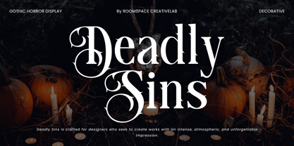 Deadly Sins Font Poster 1