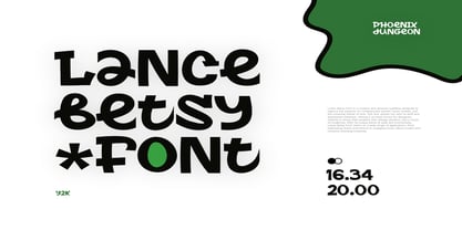 Lance Betsy Font Poster 5